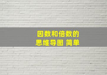 因数和倍数的思维导图 简单